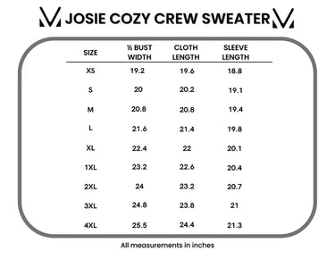 Josie Cozy Crew Sweater Mocha - Michelle Mae