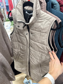Harlow Long Vest Mocha- Michelle Mae