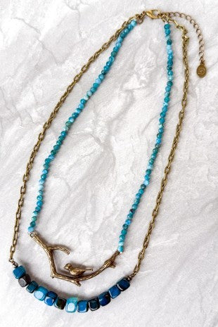 Braelyn Agate Necklace- Dylan Jewelry