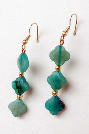 Clover Earrings Turquoise - Dylan Jewelry