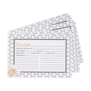 Honeycomb Hive Recipe Cards Cr Gibson