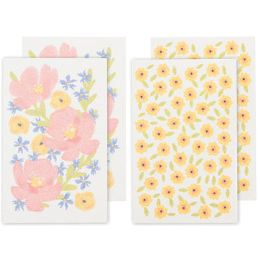 Full Bloom Pop Up Sponges Set Of 4 - Danica