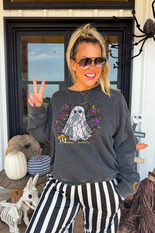 Ghost In Bloom Pullover Sweatshirt - Blakeley