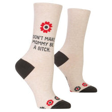 Don't Make Mommy Crew Socks- Blue Q