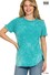 Fawn Short Sleeve Top Teal Zenana