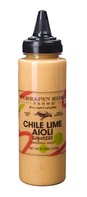 Chile Lime Aioli Squeeze Garnishing Sauce Terrapin Ridge Farms
