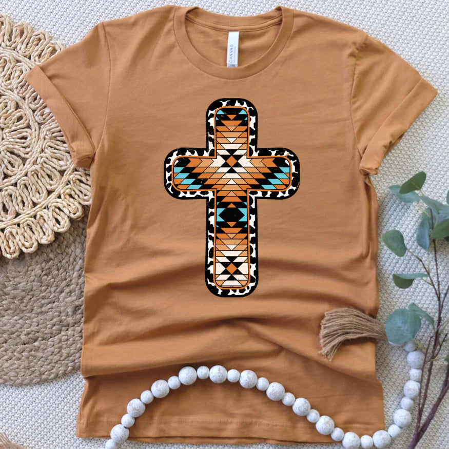 AZTEC CROSS GRAPHIC TEE