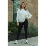 LILLA FLEECE LINED LEGGINGS WITH POCKETS BLACK - JULIA ROSE