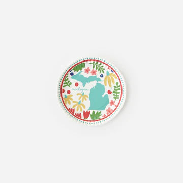Michigan In Bloom "Paper'' Melamine 180 Degrees