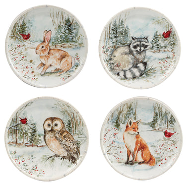 Winter's Walk Dessert Plate- Certified International