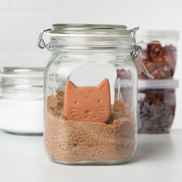 Calvin Cat Terracotta Sugar Saver - Danica