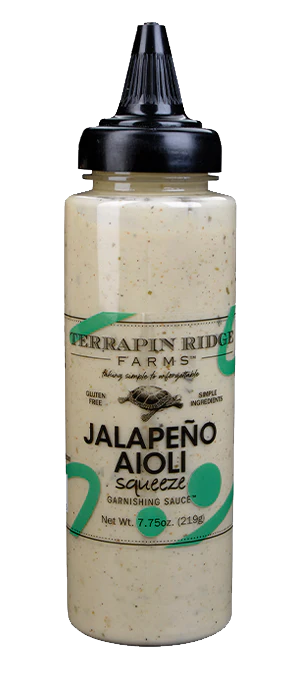 Jalapeno Aioli Squeeze Garnishing Sauce Terrapin Ridge Farms