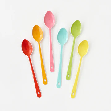 Colors Enameled Long Handled Spoon - 180 Degrees