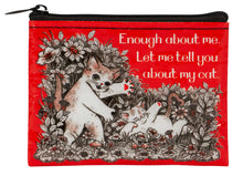 Tell You About My Cat Coin Purse- Blue Q