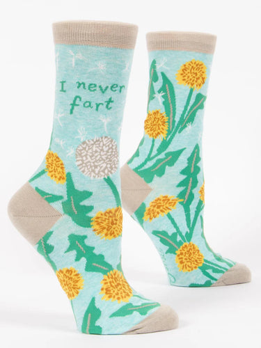 I Never Fart W-crew Socks Blue Q