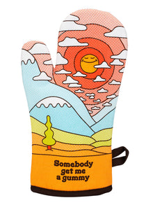 Get Me A Gummy Oven Mitt Blue- Q