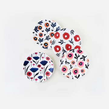 Poppy "Paper" Melamine Plate 180 Degrees