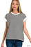 Sammy Short Sleeve Top Black -Zenana