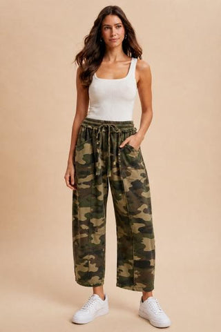 Camio Camo Barrel Pants- ANNIEWEAR
