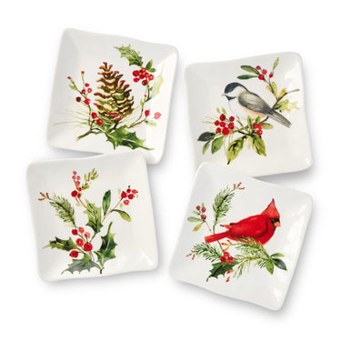 Holly And Vines Canape Ceramic Plate Certified International