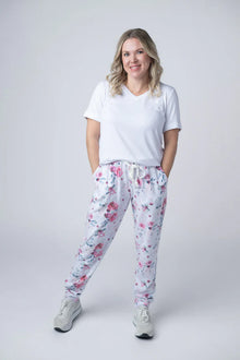 PINK BLOOM CLASSIC JOGGERS - MICHELLE MAE