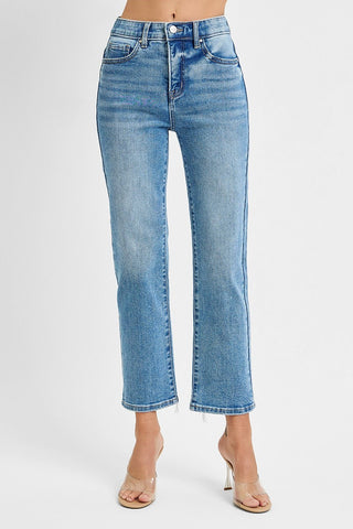 Lisa Straight Leg Denim Jeans- Risen