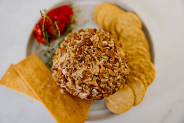 Roasted Red Pepper & Thyme Cheeseball - Salt Sisters