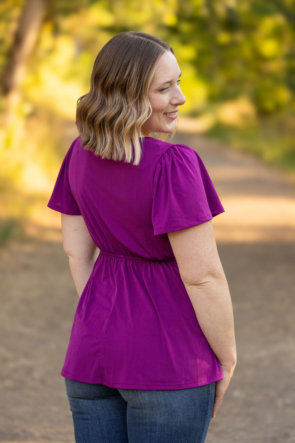 IN STOCK Emery Ruffle Top - Purple | Women's Blouse FINAL SALE