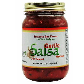 Traverse Bay Farms Garlic Salsa - Medium, 16 Oz