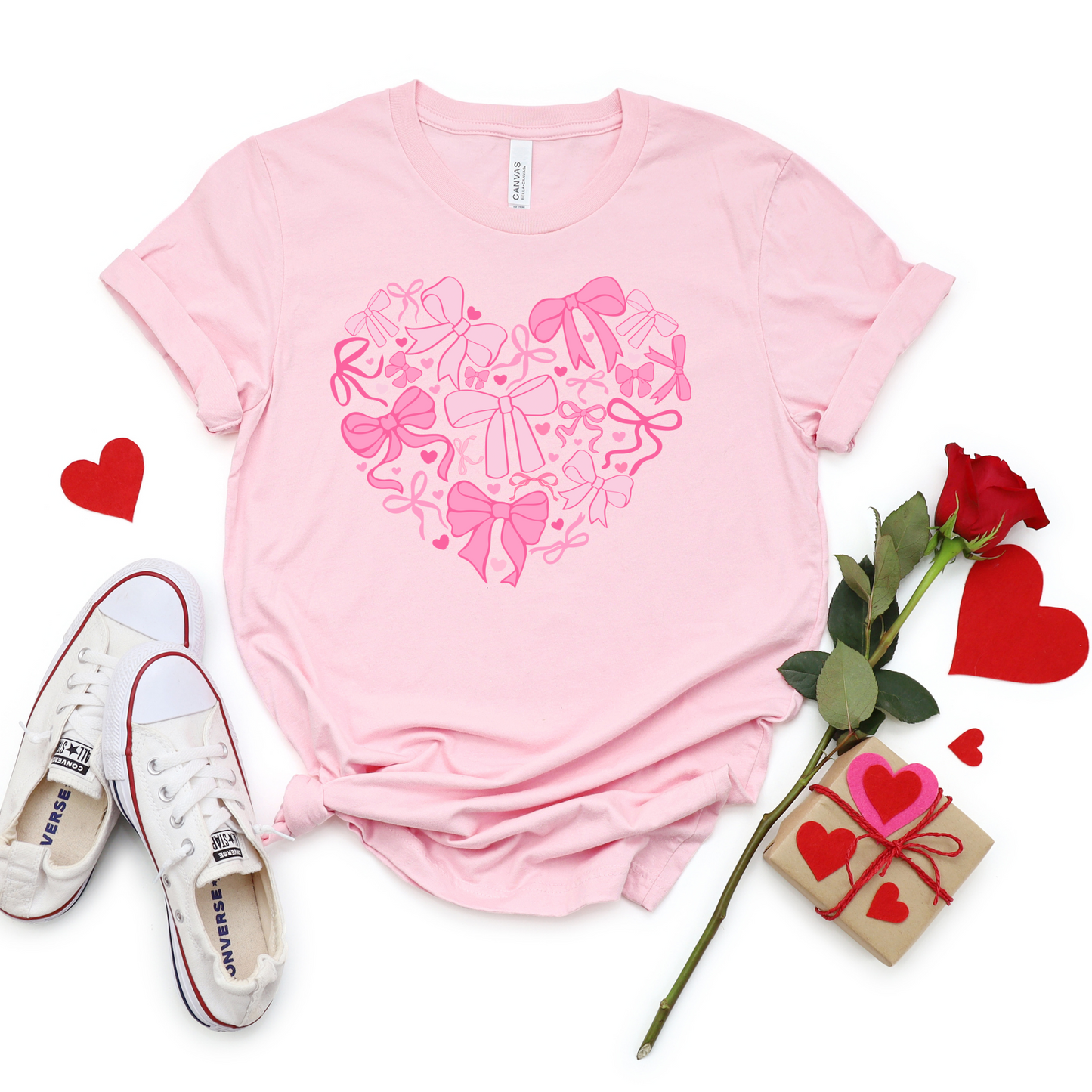 Bow Heart Graphic Tee