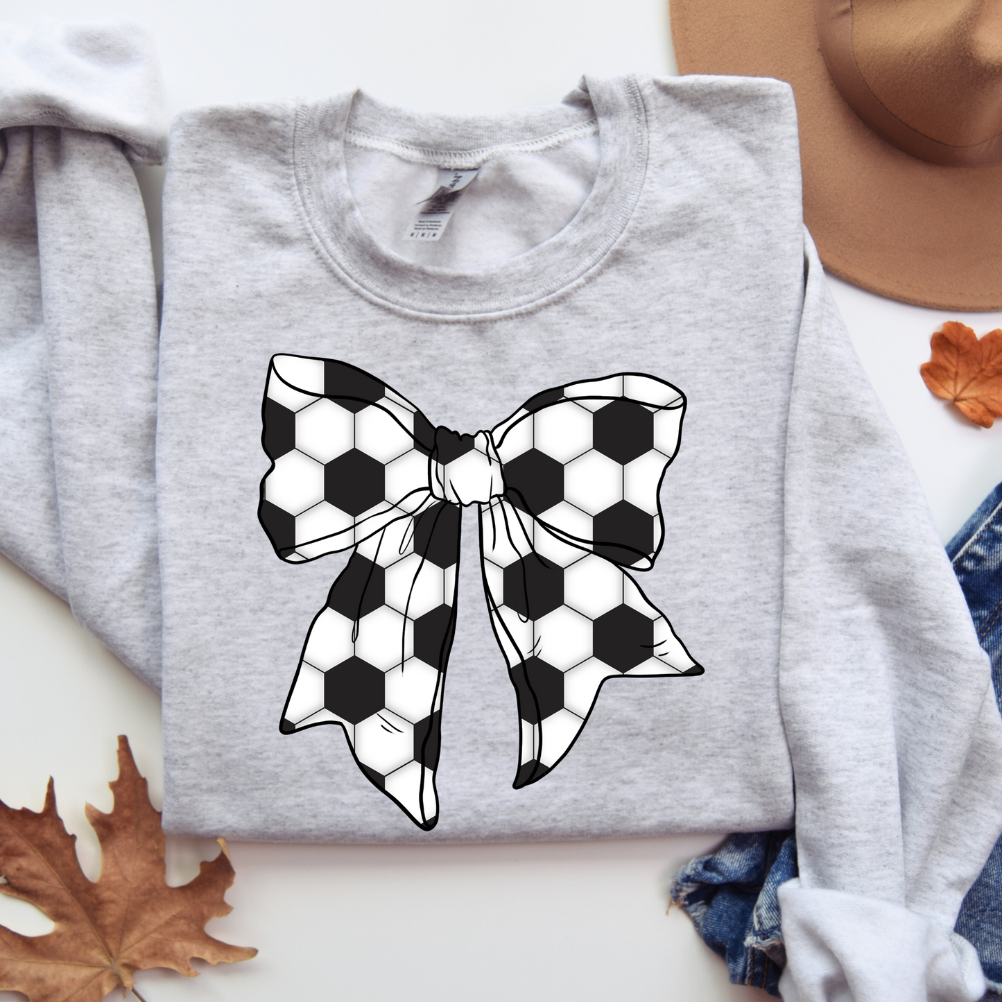 Soccer Bow Sweatshirt