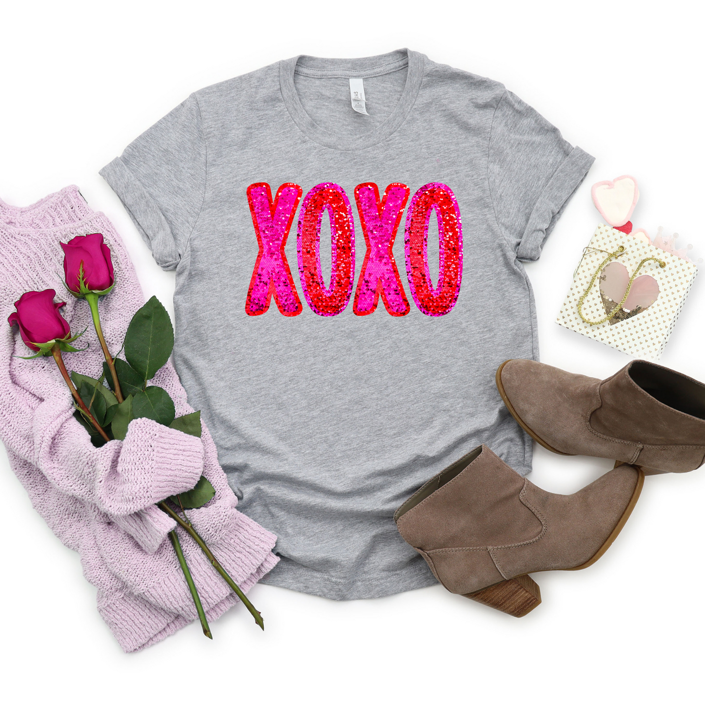 Faux XOXO Graphic Tee