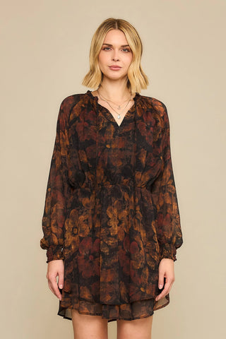 Vicky Long Sleeve Dress Black - Cozy