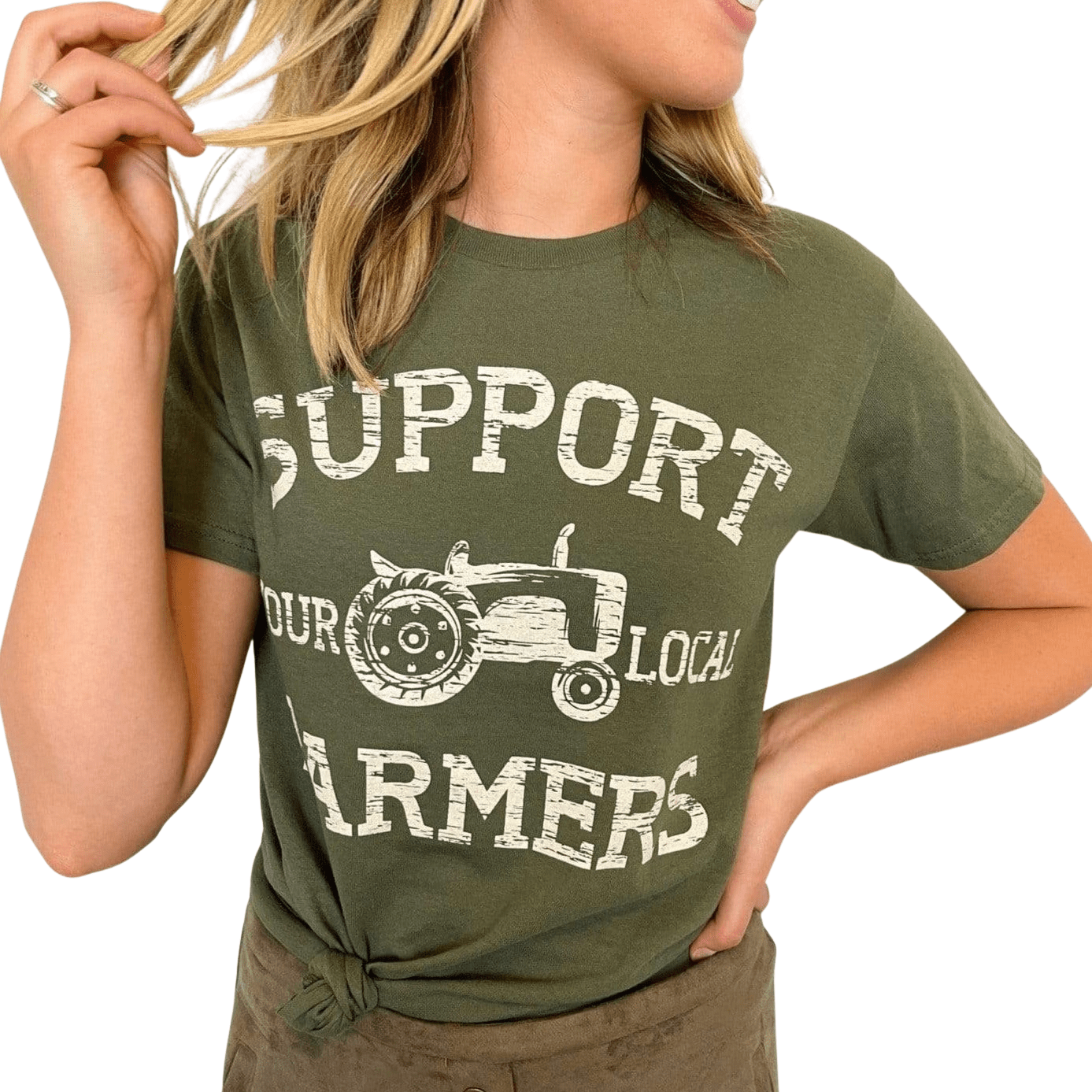 Envy Stylz Boutique Women - Apparel - Shirts - T-Shirts Support Your Local Farmers Graphic Tee