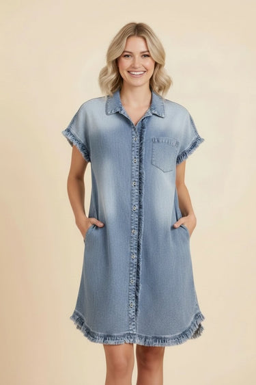 Daryn Denim Dress- Heimish